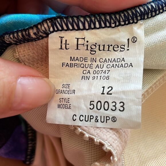 Vtg 80s/90s It Figures! Floral one piece swimsuit - Picture 5 of 8